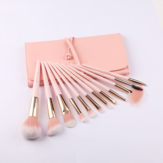 Makeup Brush Set 12 Tip Tail Handle Makeup Brush Set