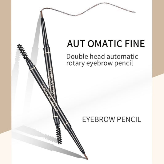 Fine Core Automatic Double Head Eyebrow Pencil With Brush