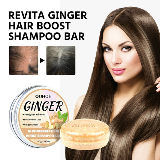 Ginger Dense Hair Shampoo Soap Cleansing Scalp Care Moisturizing