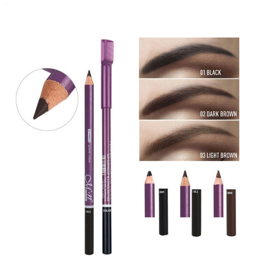 Not Easy To Smudge Hard Tip Eyebrow Pencil With Comb