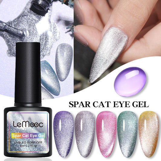 Smoothie Light Moonstone Nail Polish Glue Snow Light Wide Cat Eye Glue