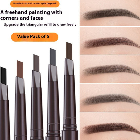 Three-Dimensional Multi-Effect Eyebrow Pencil Double-headed Triangle