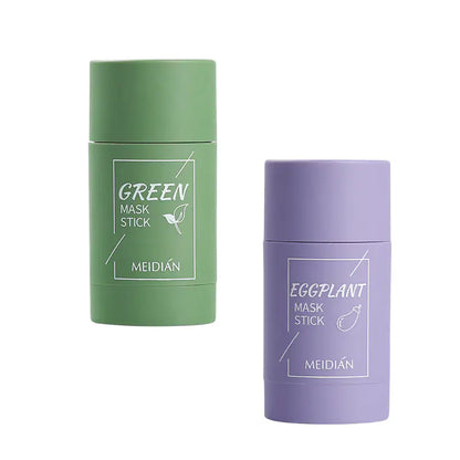 Twin Radiance: Eggplant & Green Tea Mask Stick