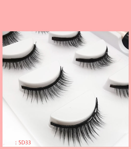 Natural 5 Pairs Magnet Eyelash Set