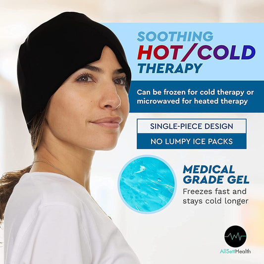 Migraine Relief Hat Ice Pack Headache Relief Gel Eye Mask - 38% OFF Use Code - MELKINS38OFF